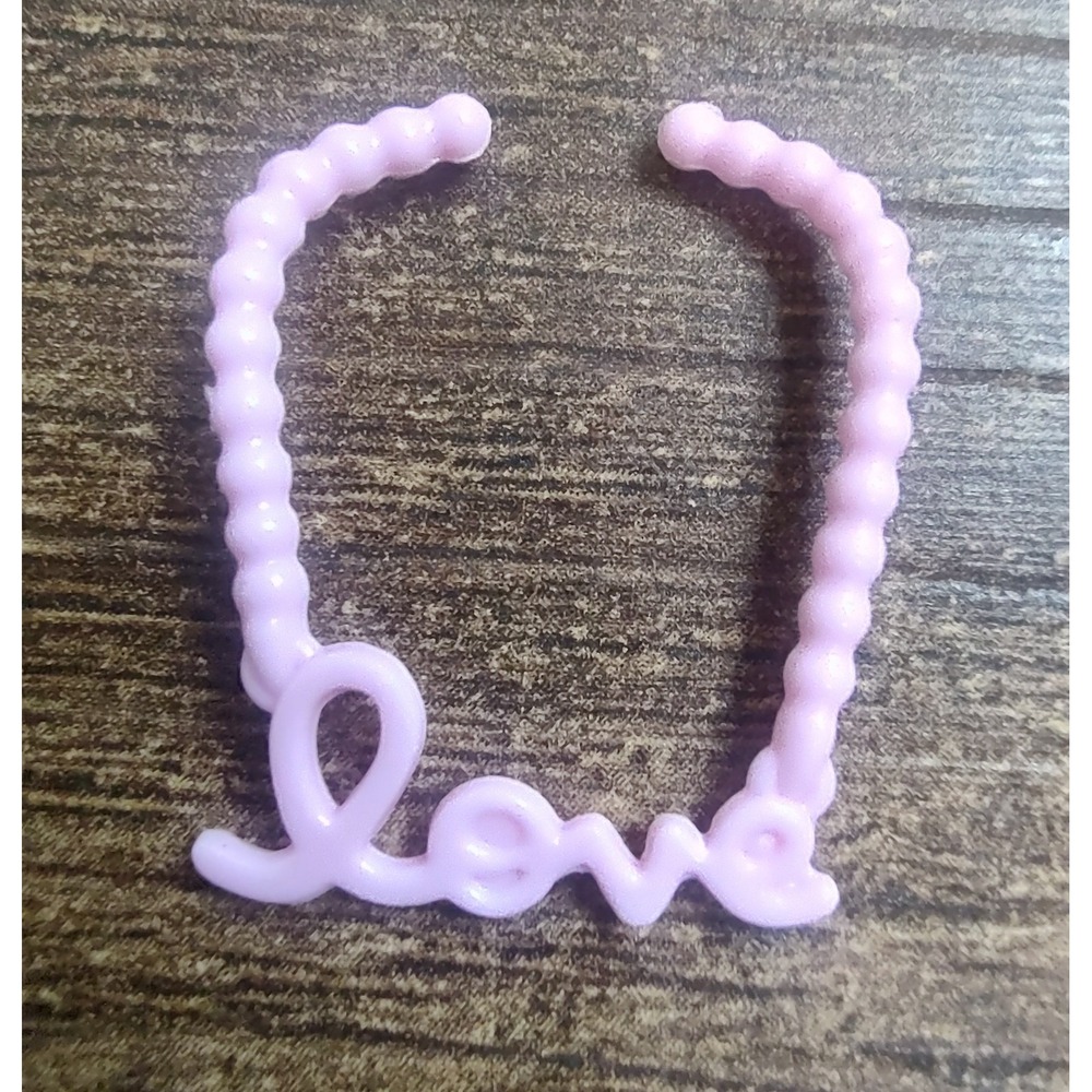 BARBIE JEWELRY Light Pink "LOVE" NECKLACE Z26